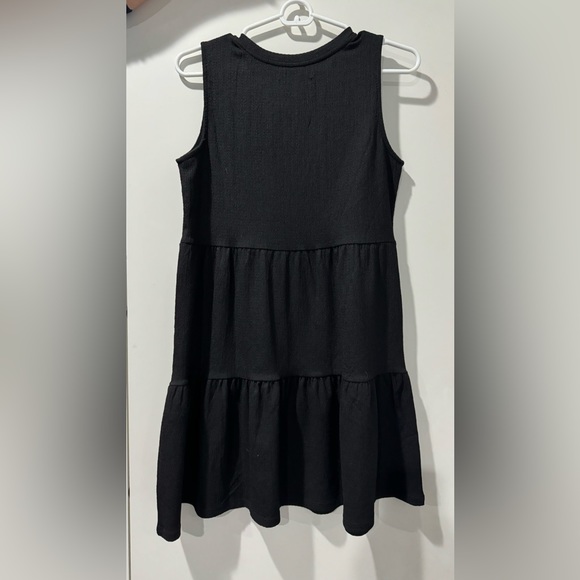 Forever 21 Short Black Tiered Dress XS - Picture 2 of 4